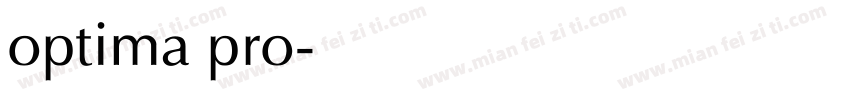 optima pro字体转换